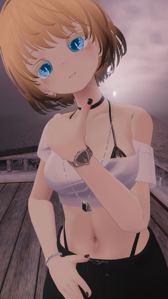 【ギミック付き】VRC用スタイリッシュな腕時計【MA対応】