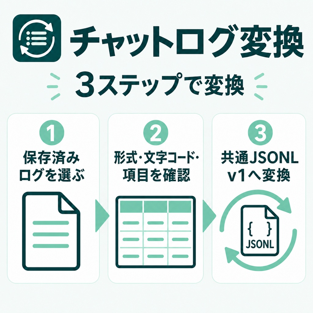 YouTube・Twitch チャットログ変換|保存済みチャットを検索用ファイルへ変換