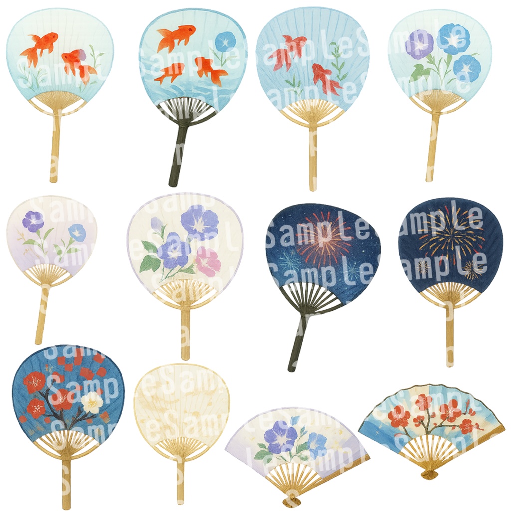 【透過済 PNG素材】夏祭り素材 53枚