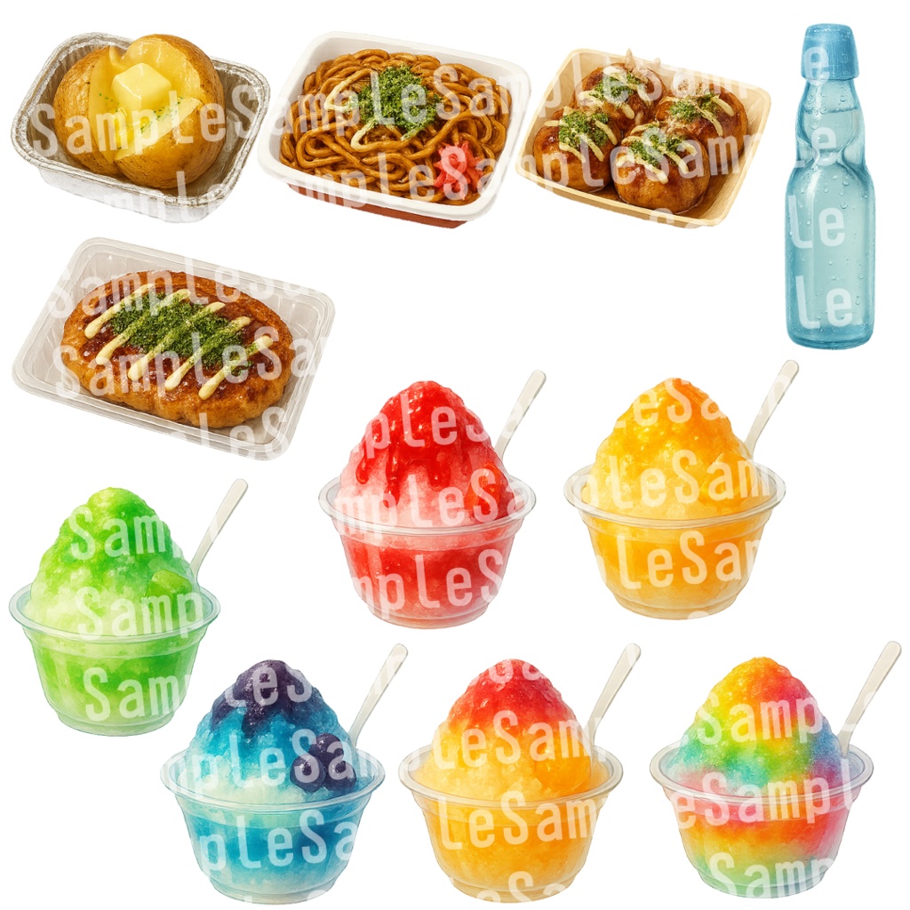 【透過済 PNG素材】夏祭り素材 53枚