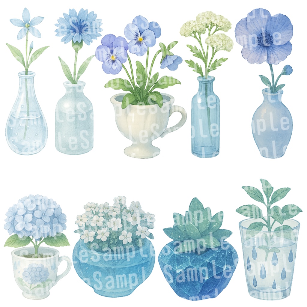 【透過済 PNG素材】卓上インテリア素材 100枚