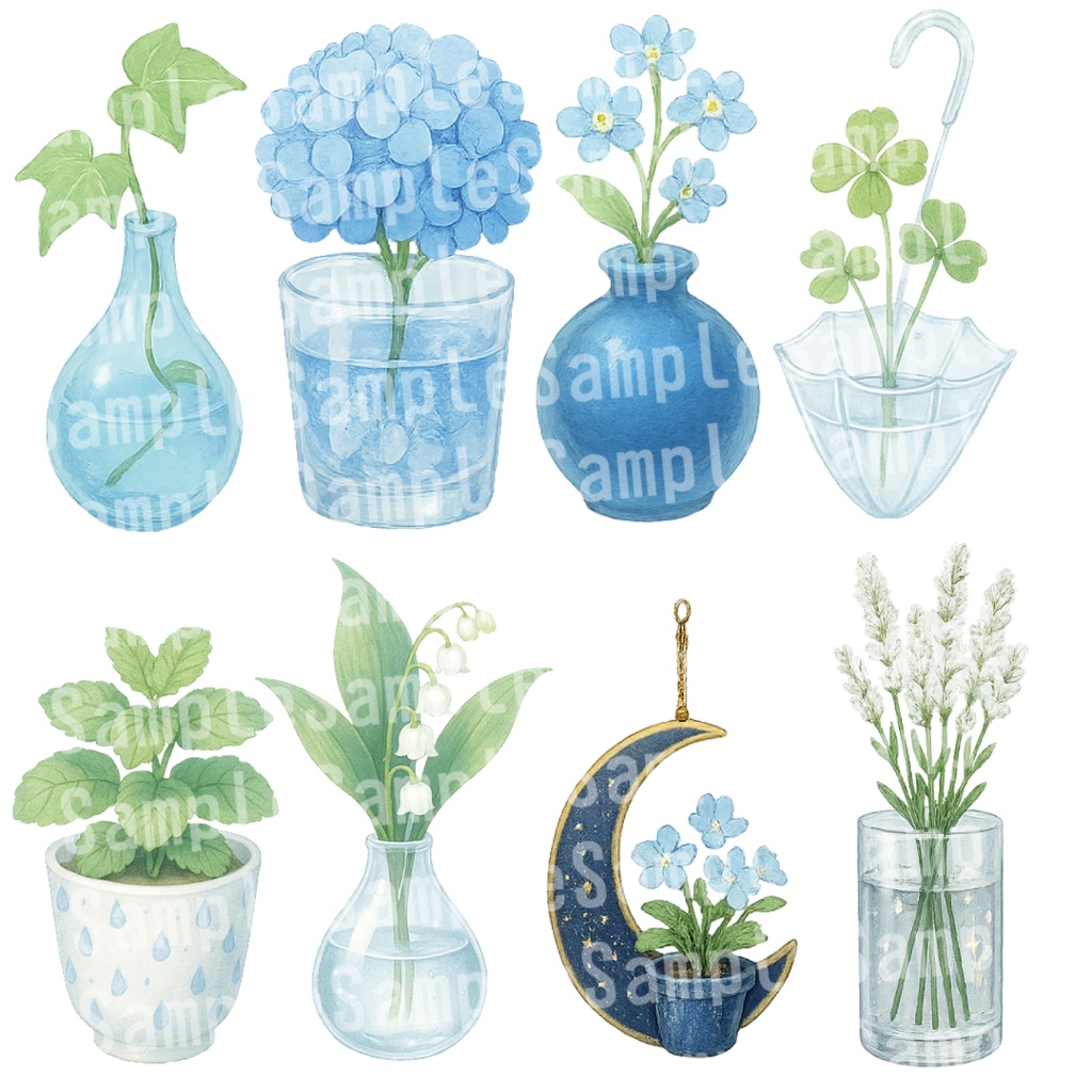 【透過済 PNG素材】卓上インテリア素材 100枚