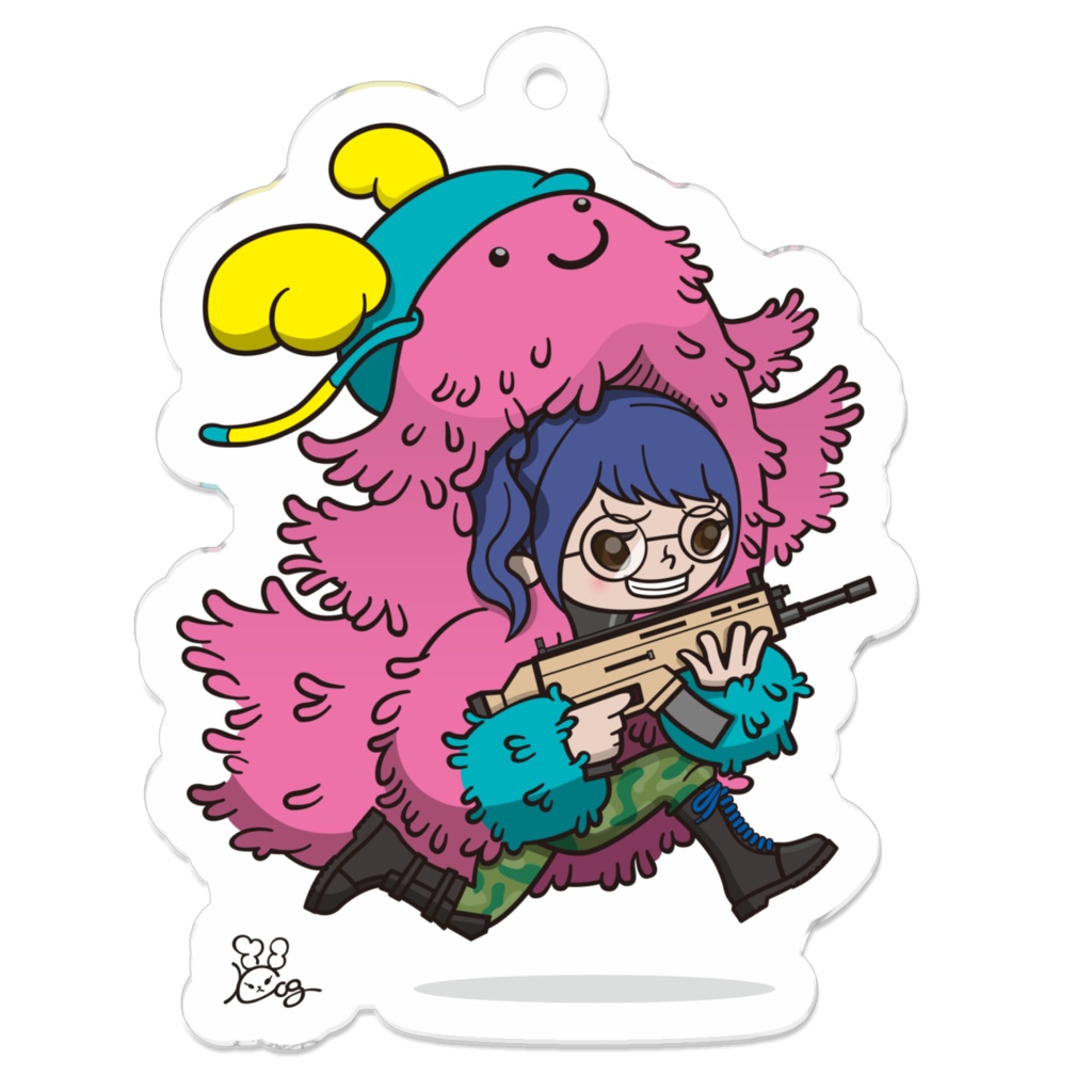 FORTNITEガフ×クリスタル　アクキー（50×50）