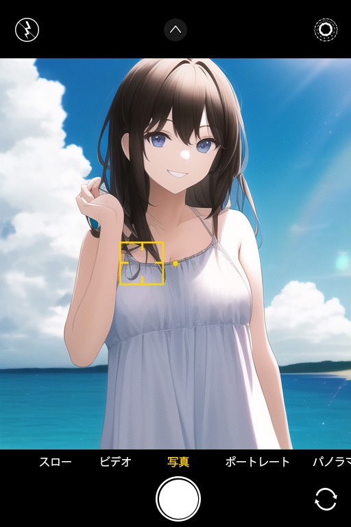 スマホのカメラ撮影画面セット