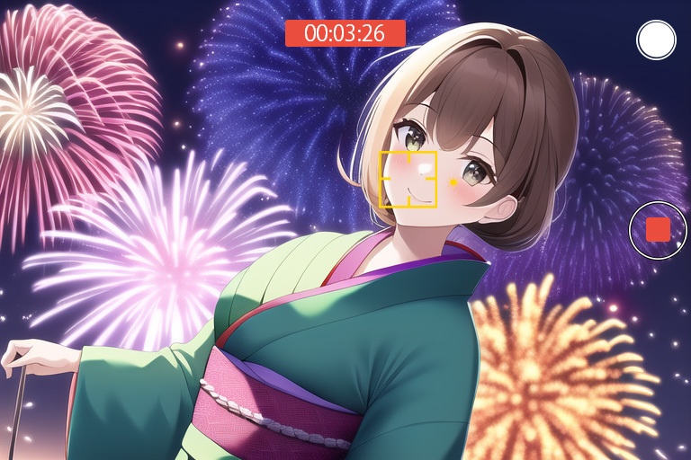 スマホのカメラ撮影画面セット