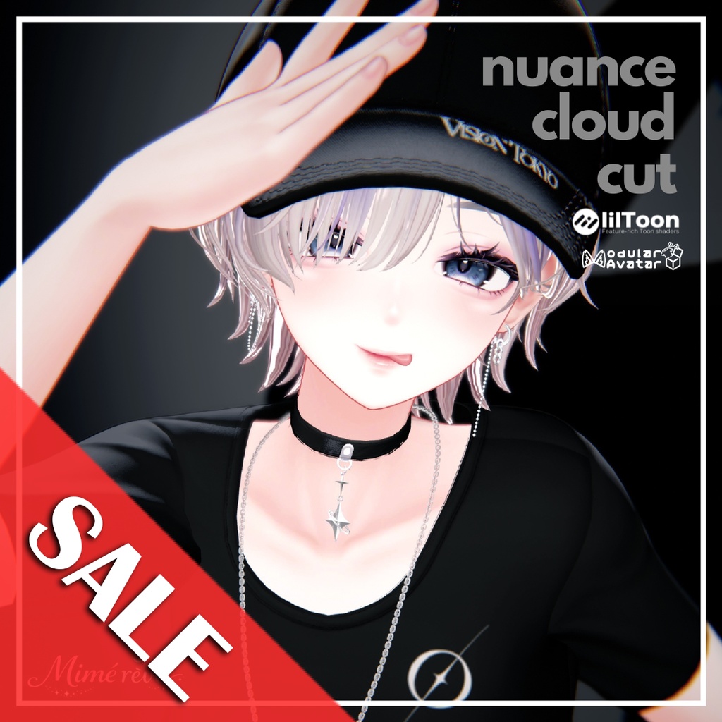 SALE🎈✧Nuance Cloud Cut✧【15アバター対応】VRChat