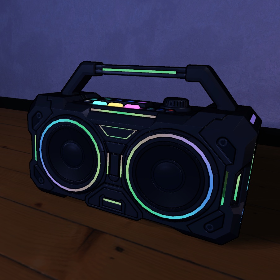 【VRChat】ゲーミングスピーカー Rainbow Glowing Speaker