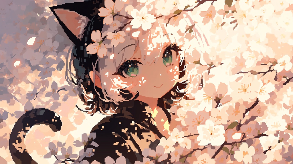 フリーBGM「ピクセルの花びら」配信・作業・勉強