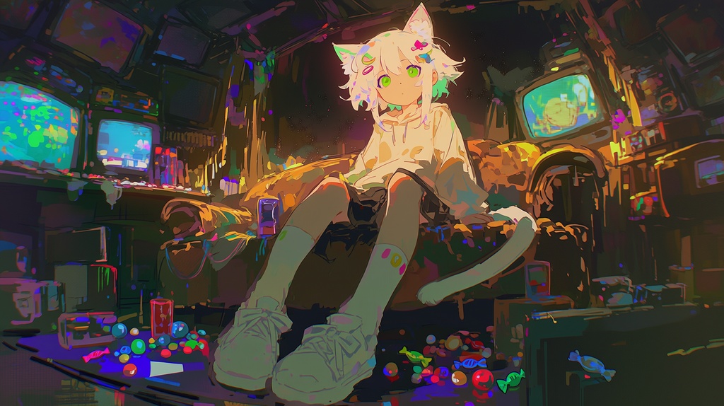 フリーBGM「夜のピクセルキャンディ」配信・作業・勉強