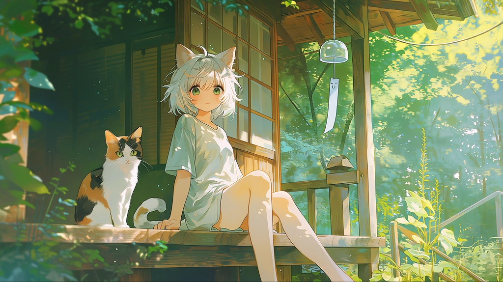 フリーBGM「風鈴の音と、昼下がりの猫。」配信・作業・勉強