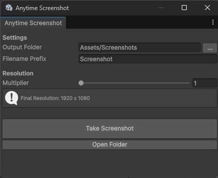 【いつでもスクリーンショット】AnytimeScreenshot【Unityエディタ拡張】