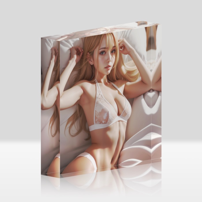 美しい女性のアクリルブロック✨️