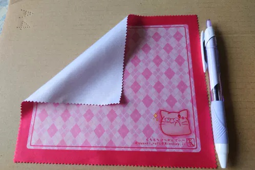 ゆづぷっぷーメガネ拭き(ピンク)