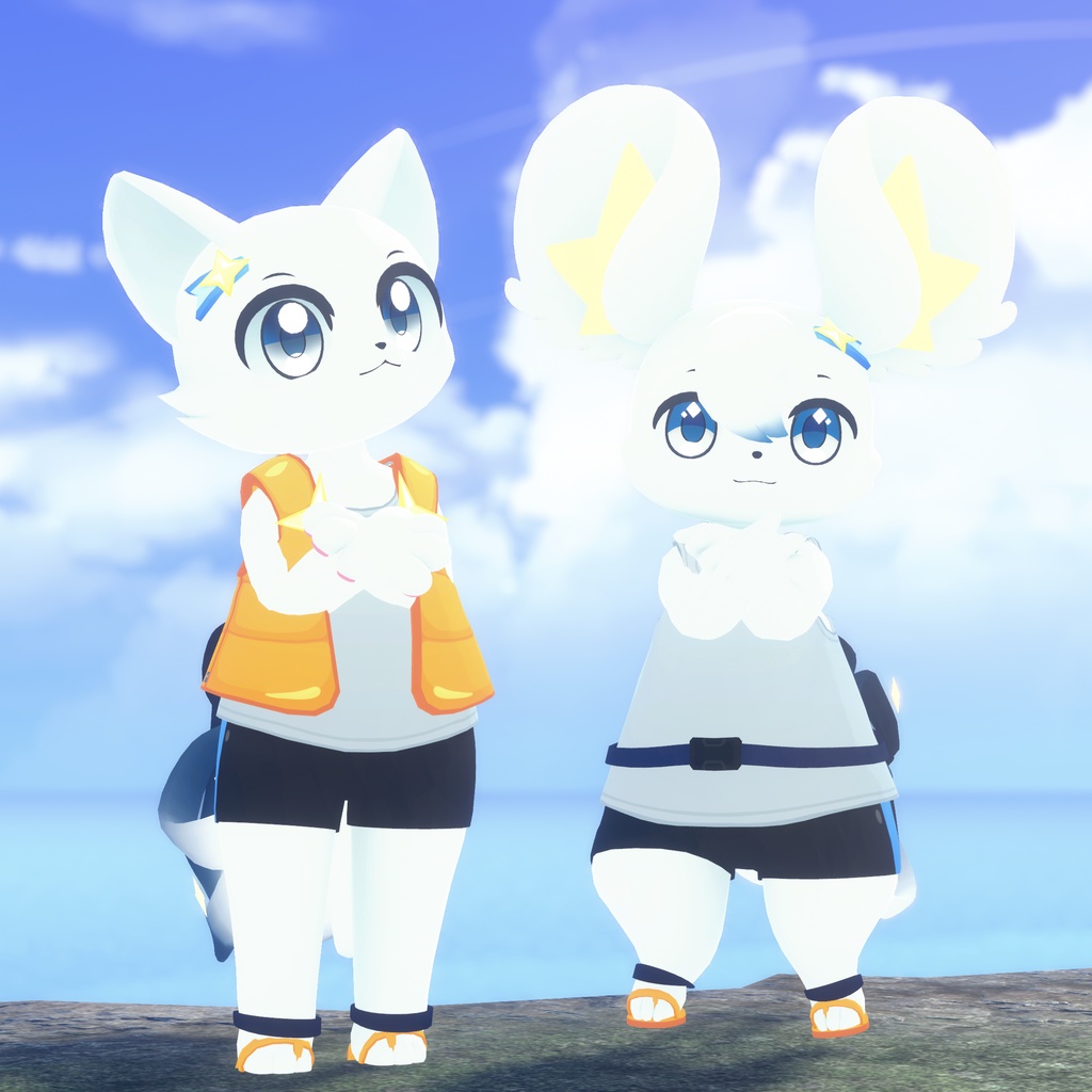 【猫印良品3Dモデル用衣装】夏服「Marigold」