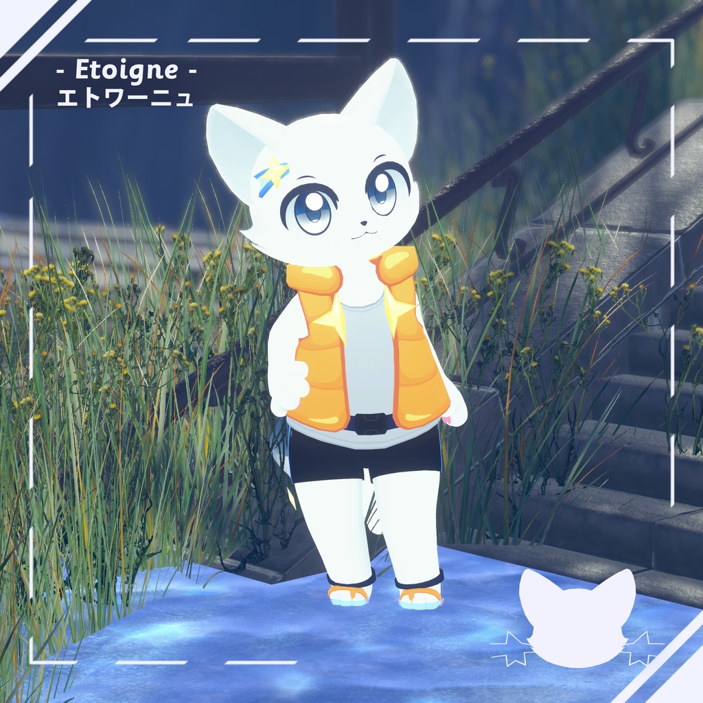 【猫印良品3Dモデル用衣装】夏服「Marigold」