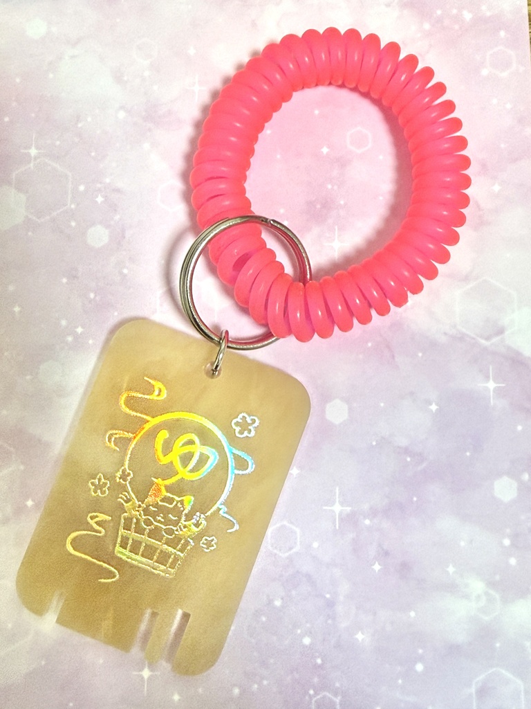 温泉ロッカーキー風アクリルブレスレット