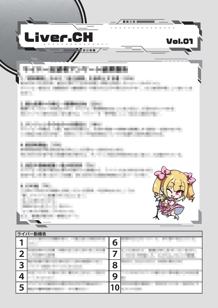 ダンジョン配信TRPG　ライバー＆ラビリンス　ミニサプリメント『LiverCH』