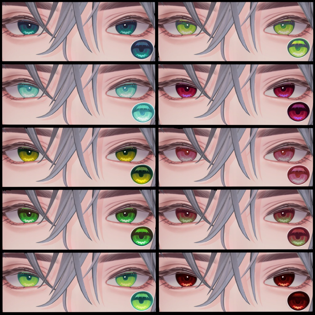 【悠莉専用】Eye Texture 40colors【早期おまけつき】