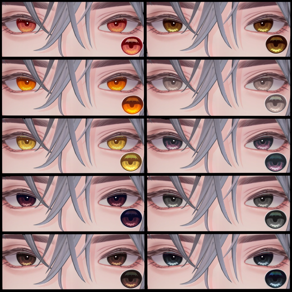 【悠莉専用】Eye Texture 40colors【早期おまけつき】