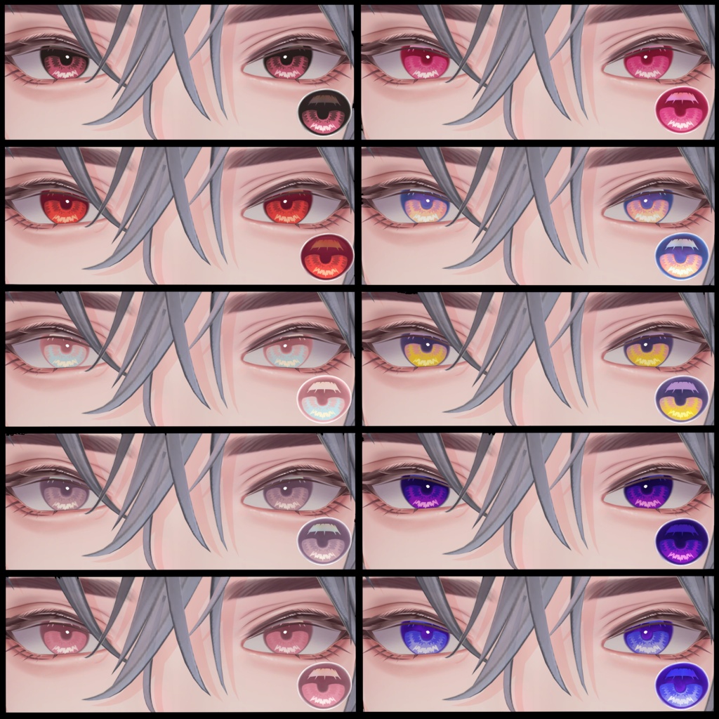【悠莉専用】Eye Texture 40colors【早期おまけつき】