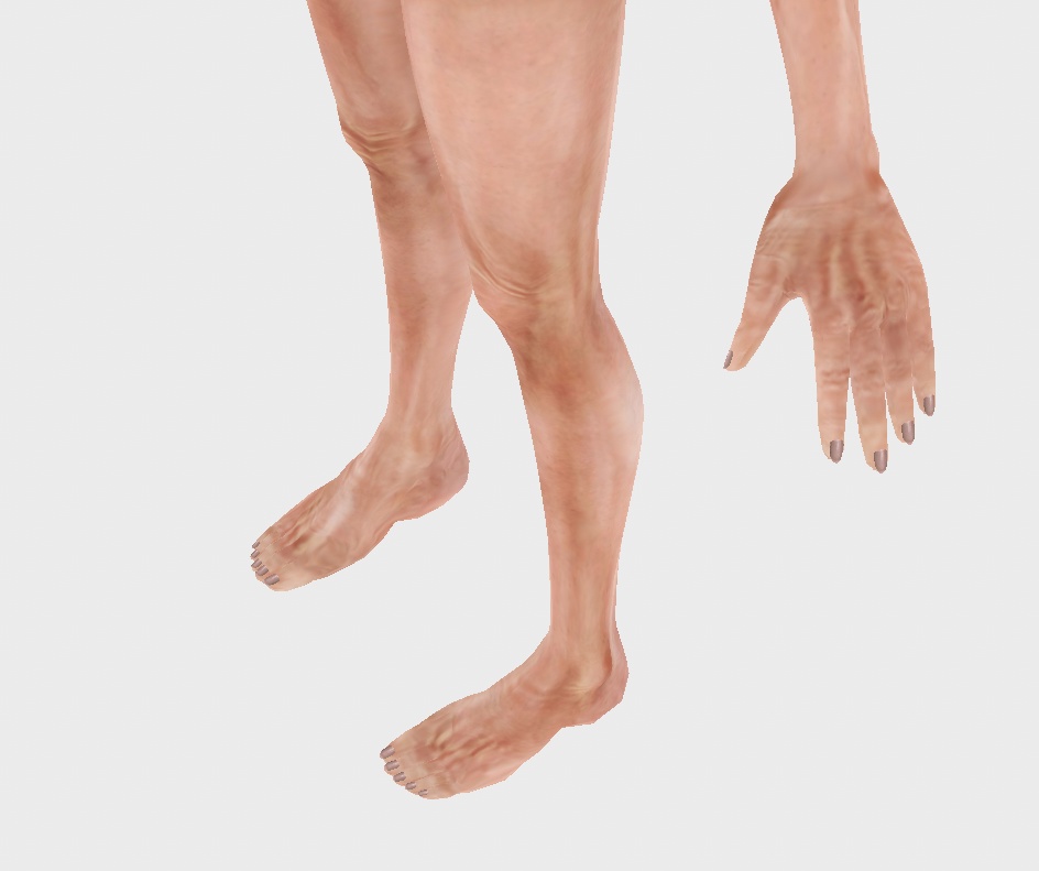 Realistic Old Lady Dorothy Skin Textures | Face + Body