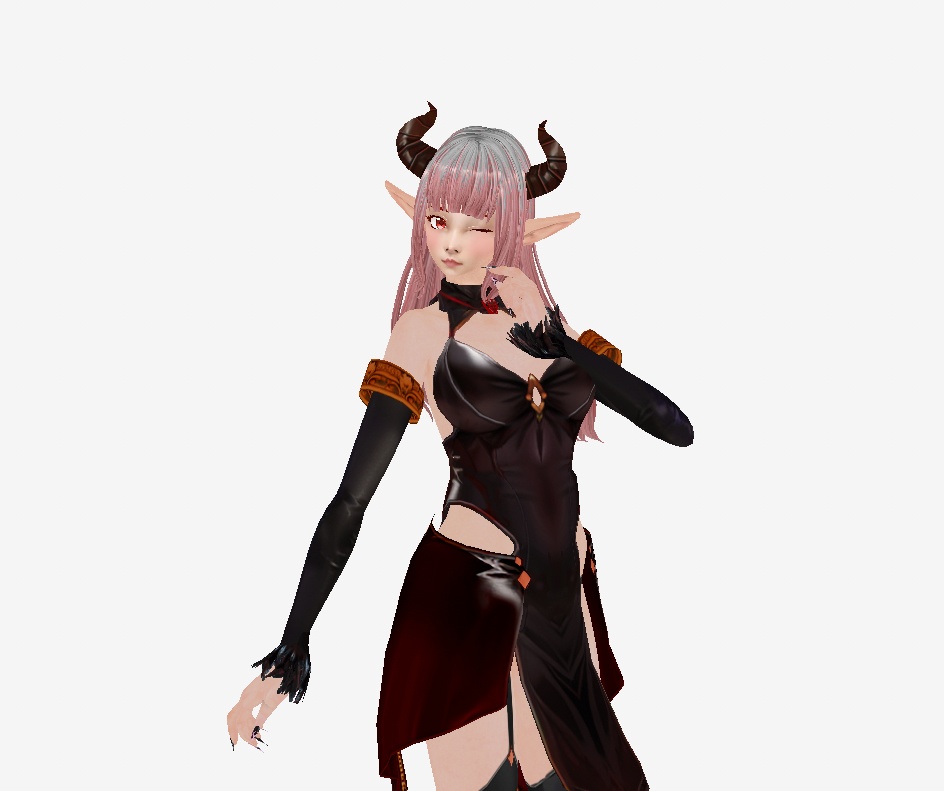 Demon outfit set Dress + Boots + Gloves