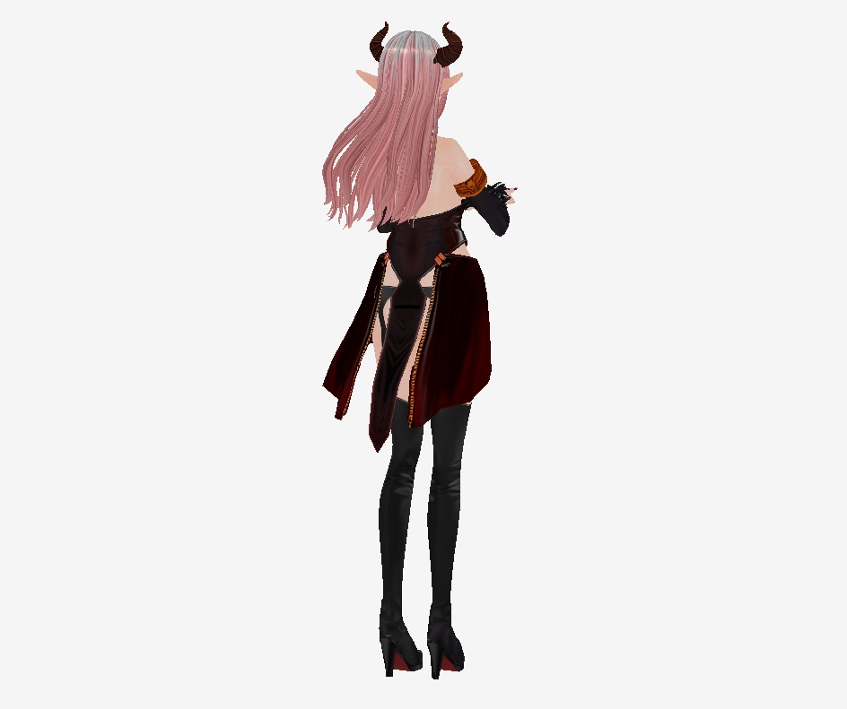 Demon outfit set Dress + Boots + Gloves