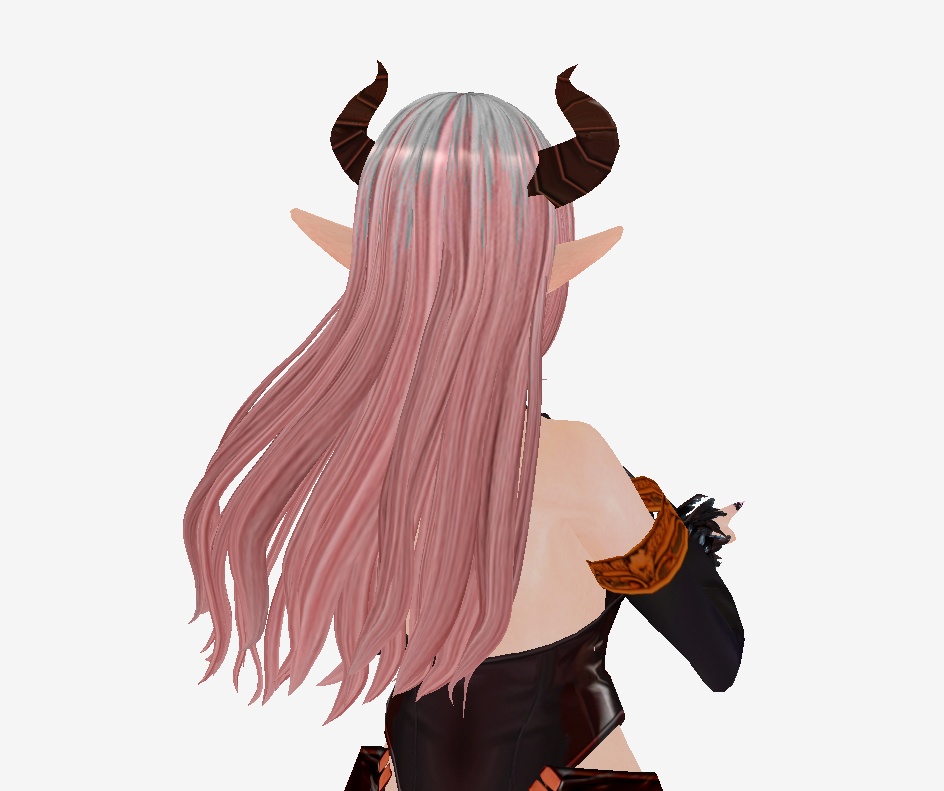 Preset Demon Hair + Horns + Earrings