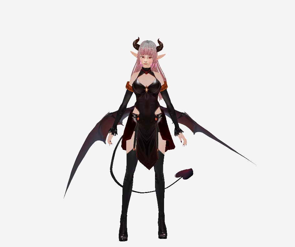 Demon Wings + Tail + Horns