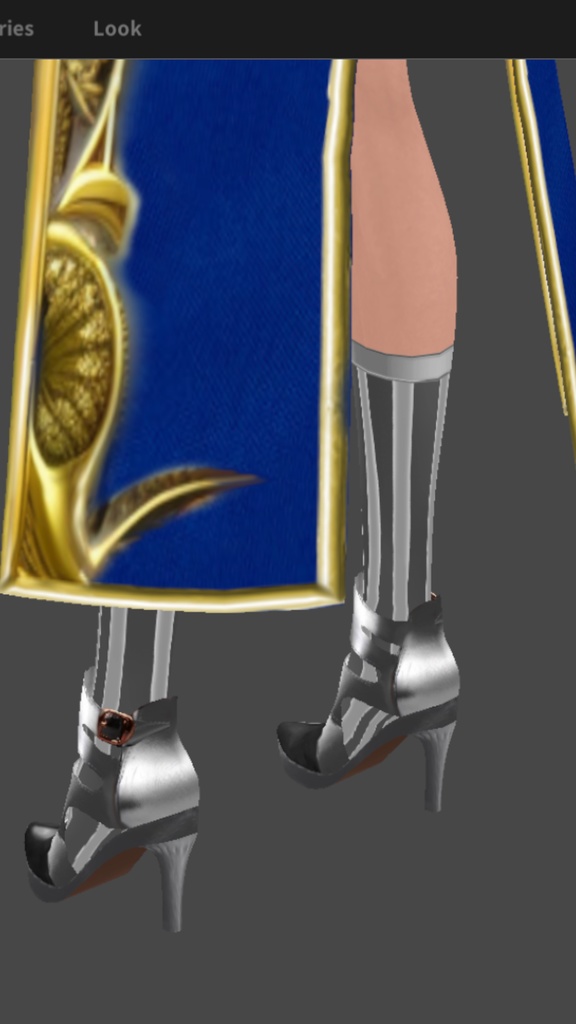 Set steel warrior high heels