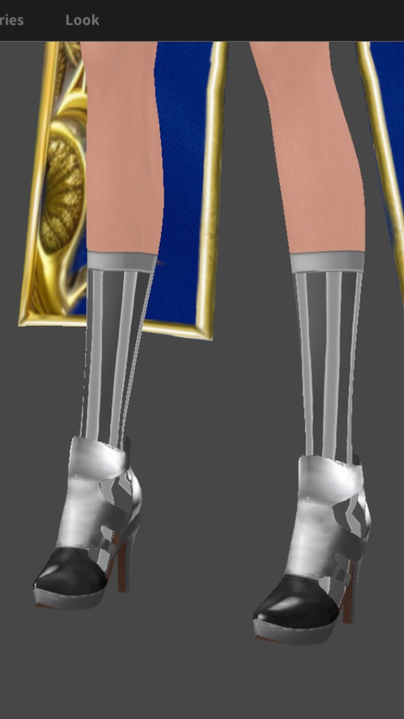 Set steel warrior high heels