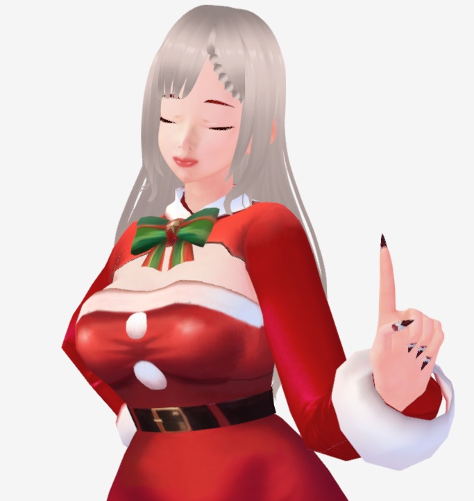 Outfit of girl Christmas dress