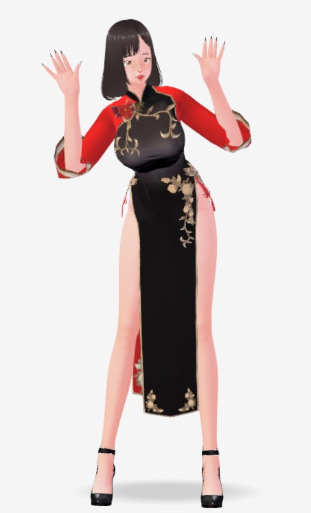 Hoa's cheongsam outfit by Tanlogic