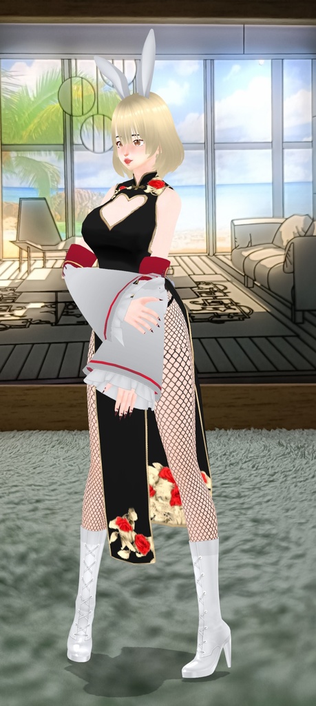 HoaBunny's cheongsam outfit by Tanlogic