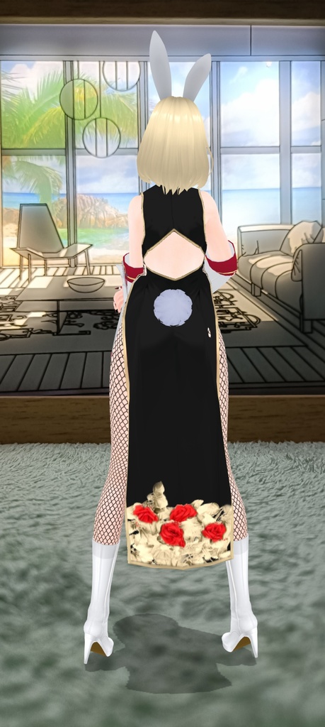 HoaBunny's cheongsam outfit by Tanlogic