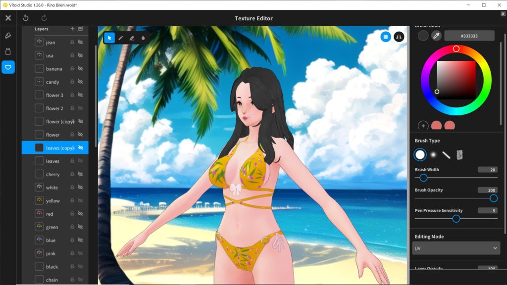 Bikini Zero Full Color | Multilayer textures