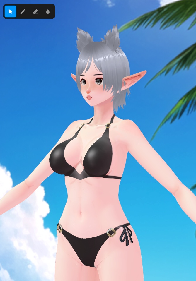 Black Bikini Collection by Tanlogic | Multilayer textures