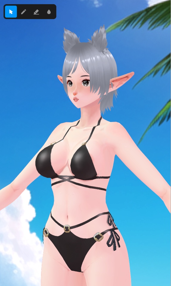 Black Bikini Collection by Tanlogic | Multilayer textures