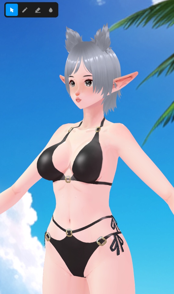 Black Bikini Collection by Tanlogic | Multilayer textures