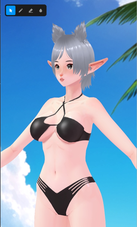 Black Bikini Collection by Tanlogic | Multilayer textures