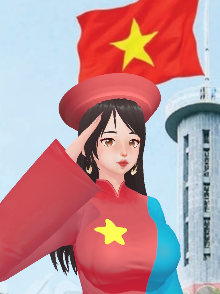 AoDai VietNam Set 1 | Multilayer textures