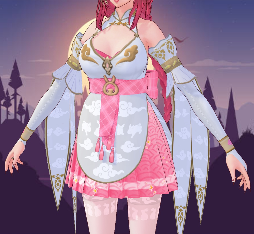 Jade Bunny Outfit by Tanlogic | Multilayer textures