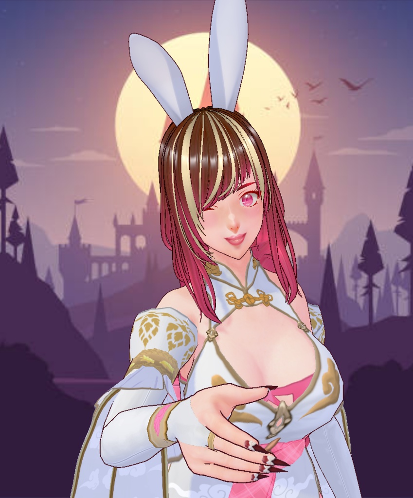 Jade Bunny Outfit by Tanlogic | Multilayer textures