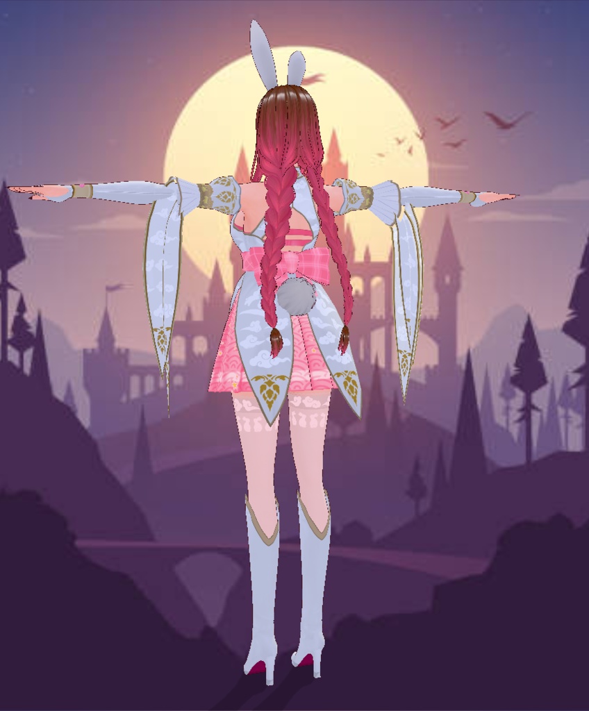 Jade Bunny Outfit by Tanlogic | Multilayer textures