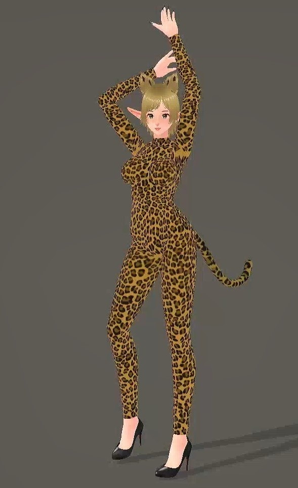 Leopard Bodysuit | Color changeable | Multi-layered texture