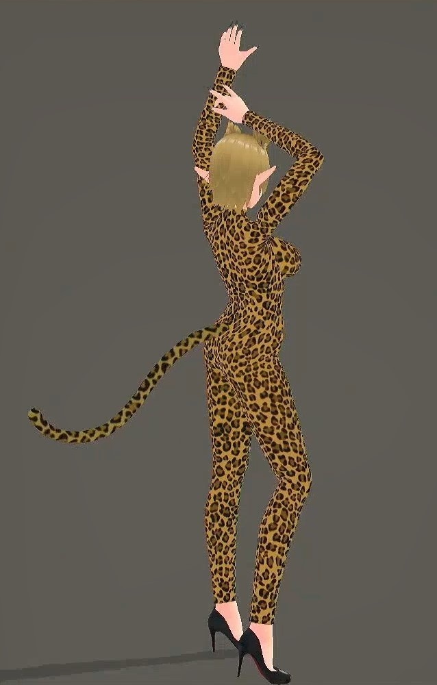 Leopard Bodysuit | Color changeable | Multi-layered texture