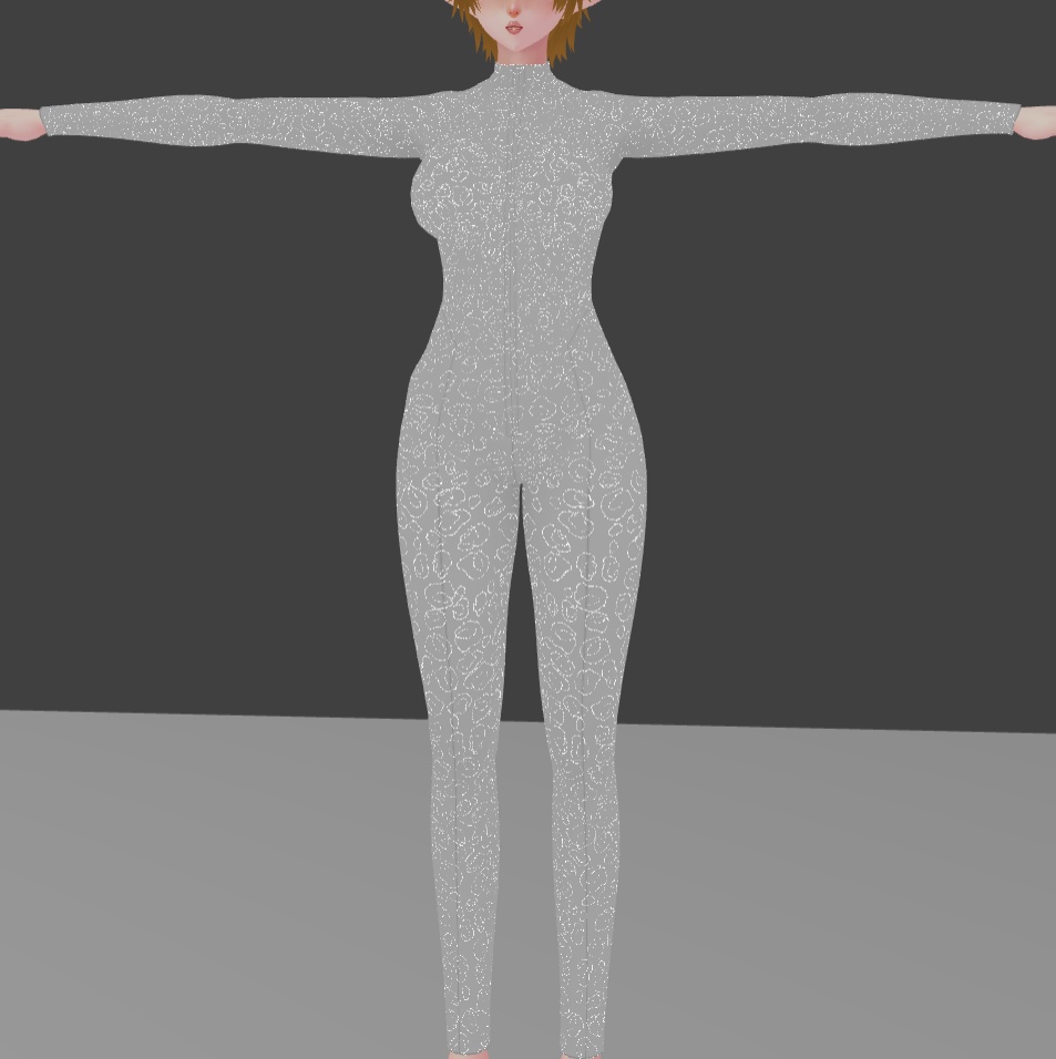 Leopard Bodysuit | Color changeable | Multi-layered texture