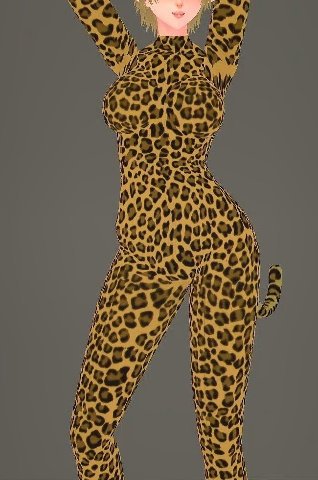 Leopard Bodysuit | Color changeable | Multi-layered texture