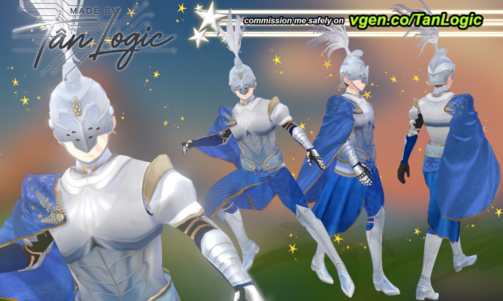 Cobalt Wyrm Armor by TanLogic