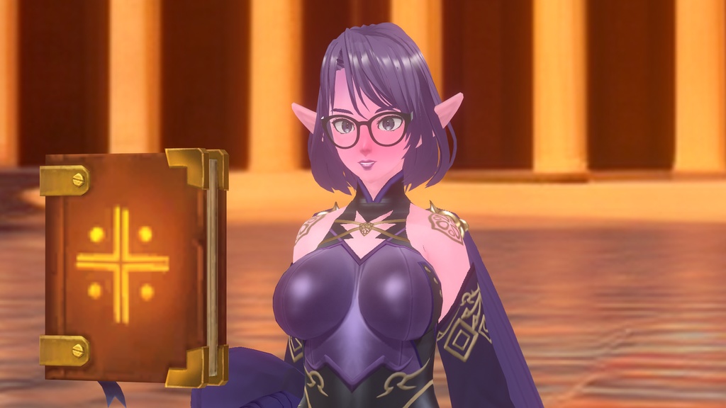 Sylvara Kade Mage Vroid Outfit - Mystical Purple & Blue